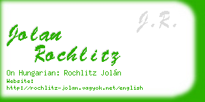 jolan rochlitz business card