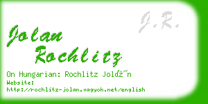jolan rochlitz business card